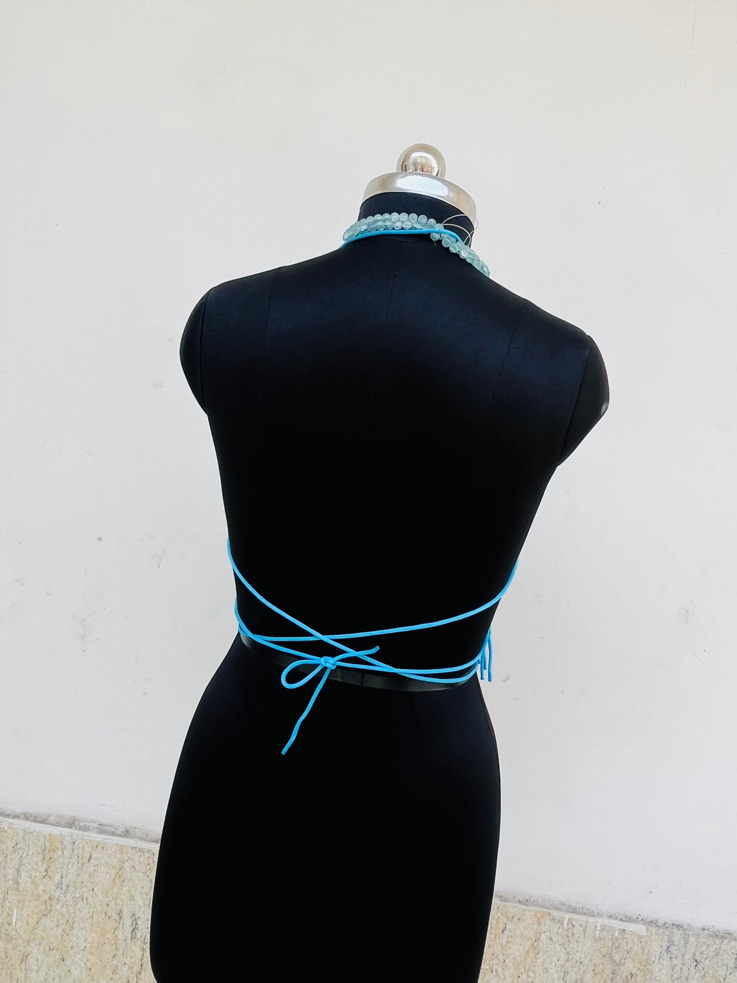 Ocean Breeze Macramé Halter Top